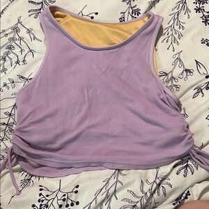 Niyama Sol Lavender side tie Crop Top